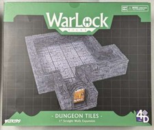 Warlock Tiles: Dungeon Tiles: 1" Straight Walls Expansion - Sealed 4D WizKids