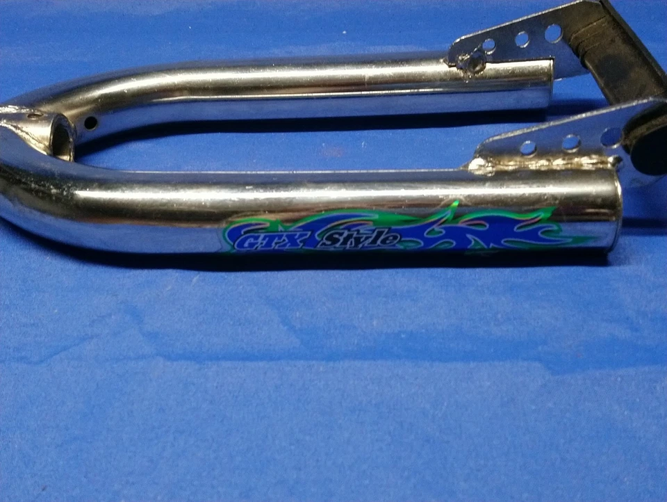 GTX STYLE CHROME FRONT FORKS FOR 16" WHEELS; 1" x 132 mm STEERER - Image 2 of 4
