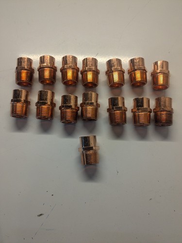 PACK OF 15 3/4" C x M NIBCO Copper Male Adapter