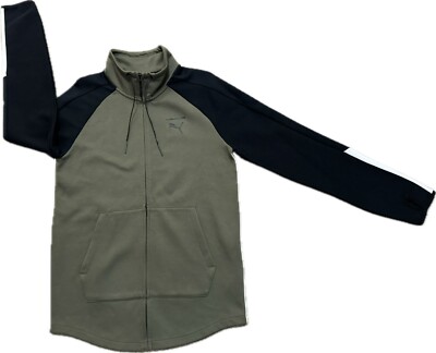 PUMA EVO T7 MEN'S OLIVE NIGHT FULL ZIP JACKET SZ S, 573350-14