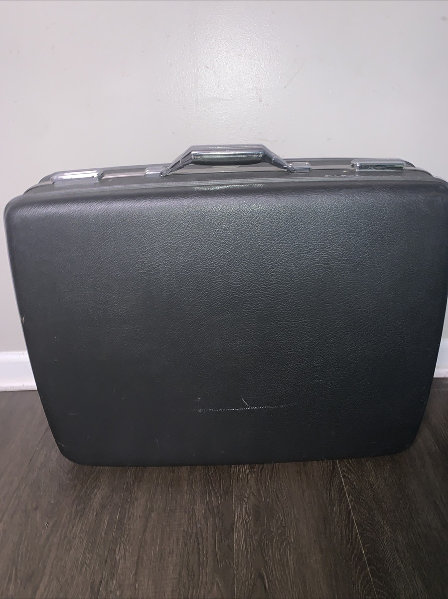 VINTAGE AMERICAN TOURISTER Hard Suitcase Gray App. 25 X 18 X 7