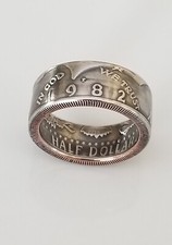 1982 JFK Half Dollar Coin Ring Kennedy Ring Unique Gift Coin Jewelry usa