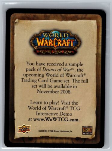 World of Warcraft TCG 2008 Hardened Adamantite Bar 400 UDE Points WOW Expired - Picture 2 of 2