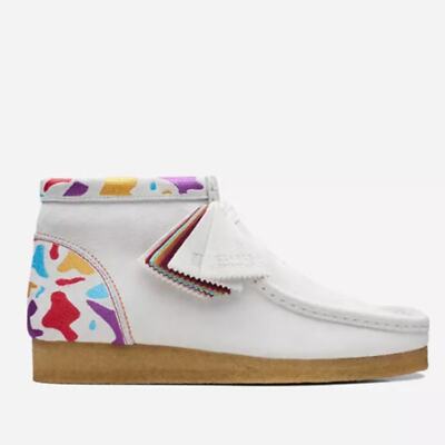 Clarks Mens Wallabee LIMITED NYC EDITION WHITE SUEDE
