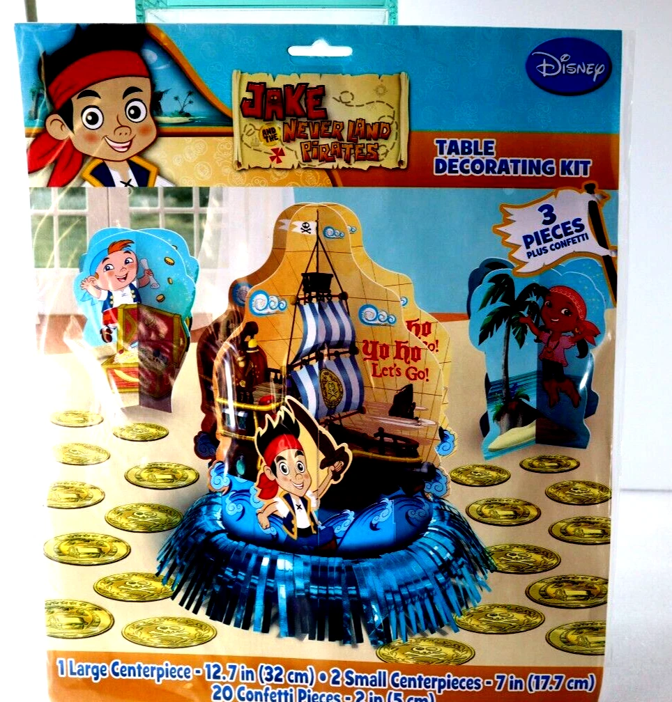 WERNNSAI Tovaglia pirata - 2 pezzi con biglietto del tesoro, decorazione per feste in acqua, rettangolare, per bambini, 137 x 274 cm