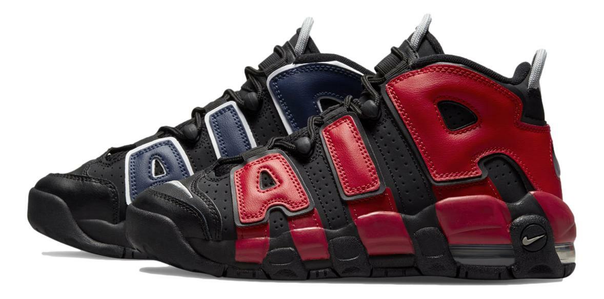 Nike Air More Uptempo ブラック/オレンジ Nike Air More Uptempo (GS) 'Split' Youth Shoes Sneakers