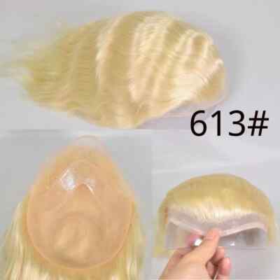 Hair Toupee for Men Mono Base with PU Human Hairpieces Replacement 