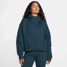 Nike Sportswear Tech Fleece Oversized Hoodie Navy Women s Size Medium FV6322 478