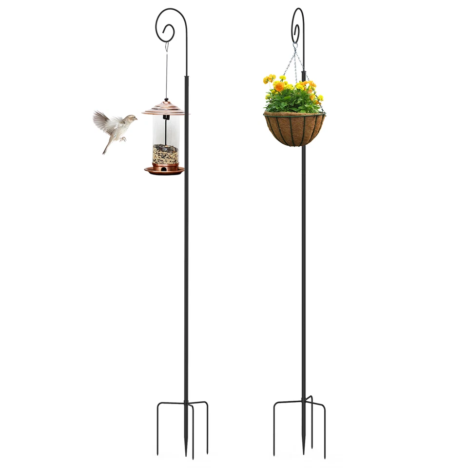 Garten Schäferhaken 2x 190 Gartenstecker Gartenstab Hirtenhaken Laternenhalter - Bild 2 von 4