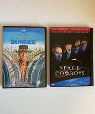 Lot of 2 DVD's Crocodile Dundee Paul Hogan & Space Cowboys Clint Eastwood