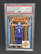 2020 Panini Hoops We Got Next Zion Williamson #9 - Rookie PSA 10 GEM MINT