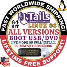 TAILS LINUX ISO 7.0 BIGGEST COLLECTION USB/DVD 64BIT MAC/PC FORENSIC TOOLS