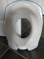 A Blue/White Childs Toilet Seat!! Good Condition!!! Good Price! No Further Need!
