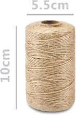 SMART CASUAL 328Ft Jute Twine String Thin Natural, 328 Ft 100M 