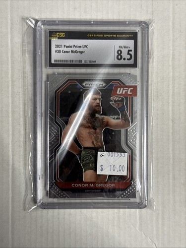 2021 Panini Prizm UFC #30 Connor McGregor CGC 8.5. G001553