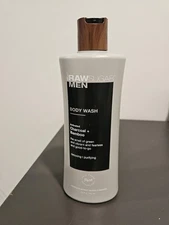 RAW SUGAR Men's JUMBO Detoxifying Body Wash W/Activated Charcoal & Bamboo - NEW!