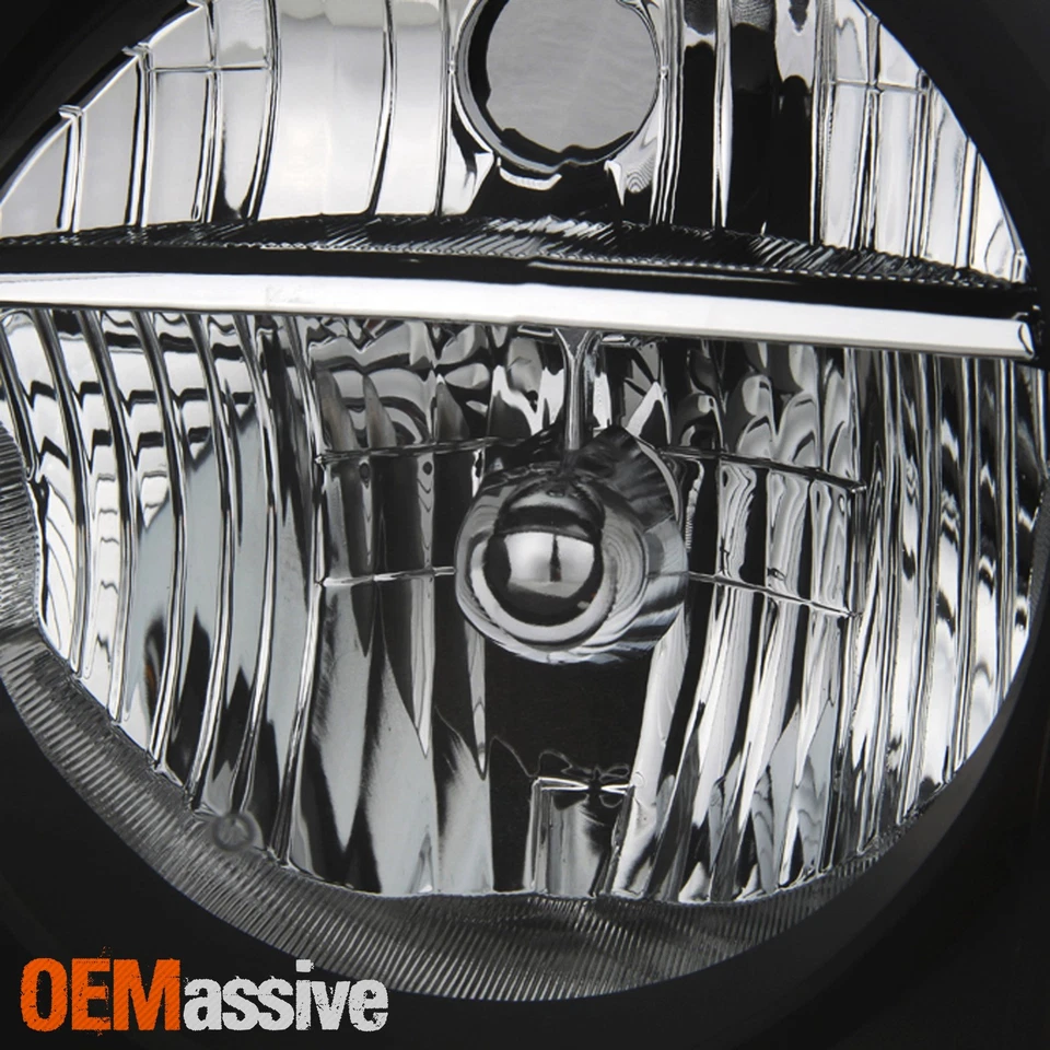 Fit 2005-2007 Dodge Magnum SE SRT SXT RT Black Bezel Replacement Headlights Pair - Image 4 of 4