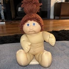 Vtg 1984 Jesmar Cabbage Patch Kid Auburn, Blue Eyes, Freckles Paci Face, Dimples