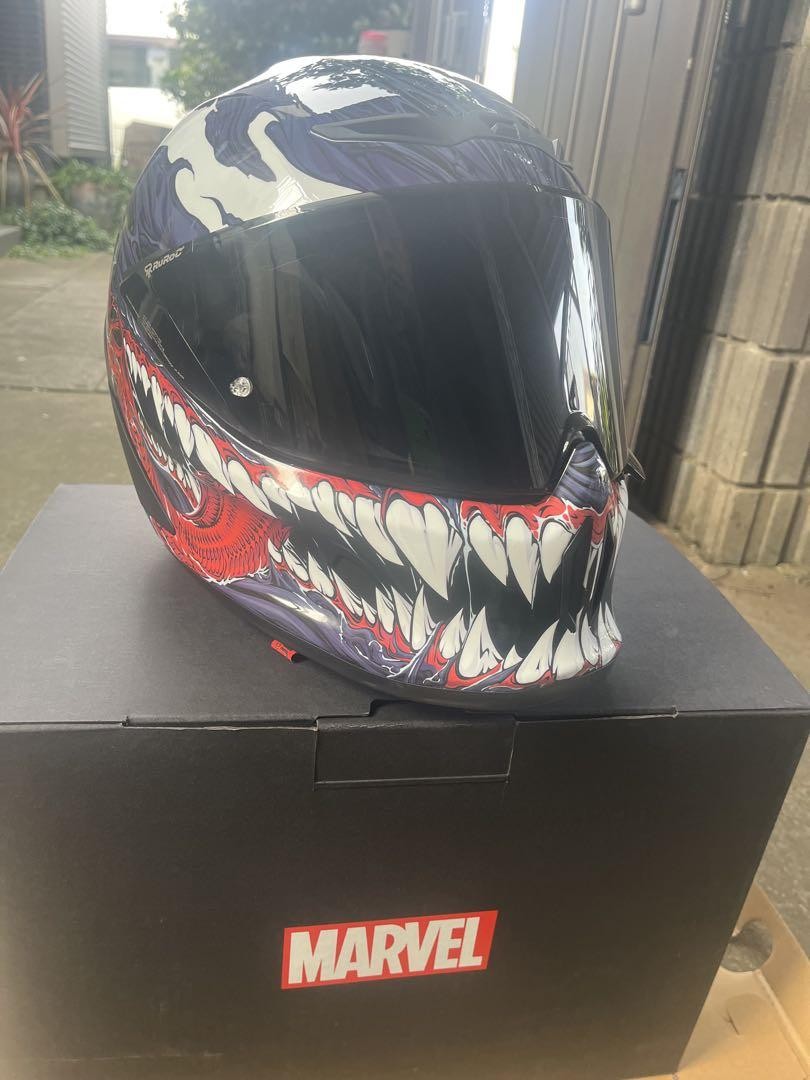RUROC MARVEL Venom Full Face Helmet M size