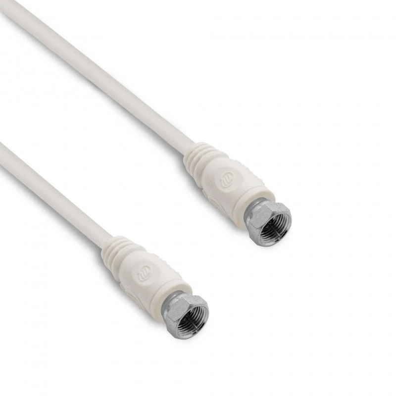 Câble TV satellite coaxial fiches F mâle/mâle 2 m - Photo 1/1