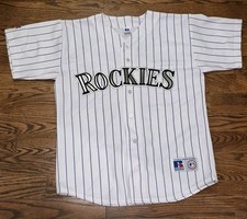 Colorado Rockies Dante Bichette Jersey Russell Athletic Size Large