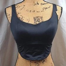 New Pink Victoria's Secret Black Bra Corset Top Size Large