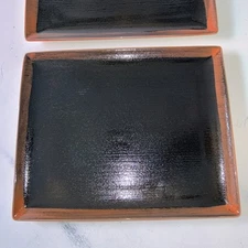 Steelite International Platter Black Brown England Tea - Vanity Tray 13”L 2012