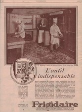 Publicité ancienne Frigidaire l'outil indispensable 1928 issue de magazine