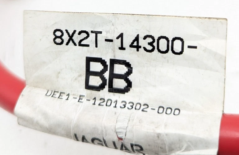 2009-2011 JAGUAR XF POSITIVE BATTERY MEGA FUSE BOX CABLE 8X2T14300 - Image 2 of 4