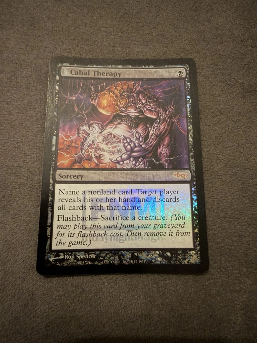 25+ Cabal Therapy Magic: The Gathering Individual Trading Card