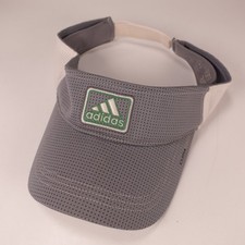 Adidas ClimaCool Visor Hat Men's OSFA Adjustable Grey White Performance