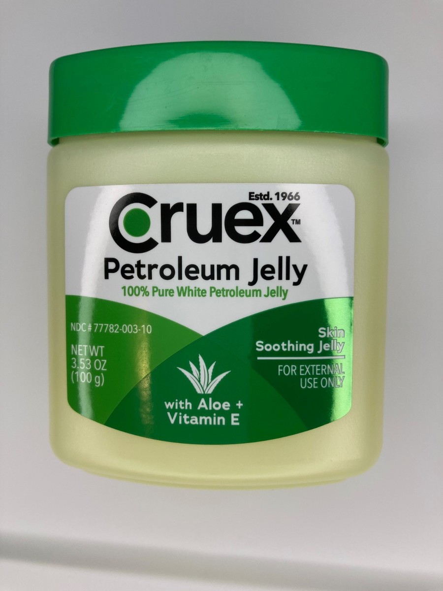 Cruex Petroleum Jelly enriched with Aloe and Vitamin E New 3.53 oz