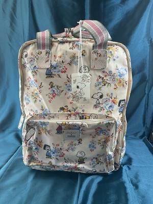 Peanuts Limited Edition wasserdichter großer Rucksack Rose Creme Kingswood Neu mit Etikett