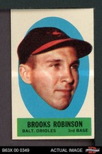 1963 Topps Peel-Offs Brooks Robinson Orioles HOF 6 - EX/MT