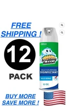 Scrubbing Bubbles Multi-Purpose Disinfectant Spray, 12 oz Kills Germs ( 6 pc )