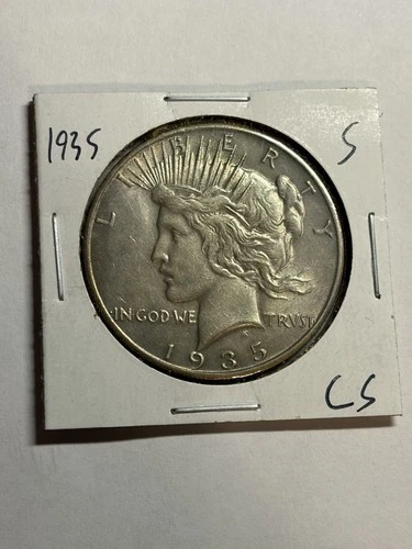 1935-S San Francisco Peace Silver Dollar $1 AU Tough Date