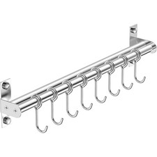 Utensil Hanging Rack Stainless Steel Rail Han...