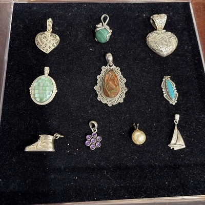 Verschiedene Sterling Silber Anhänger und Charms