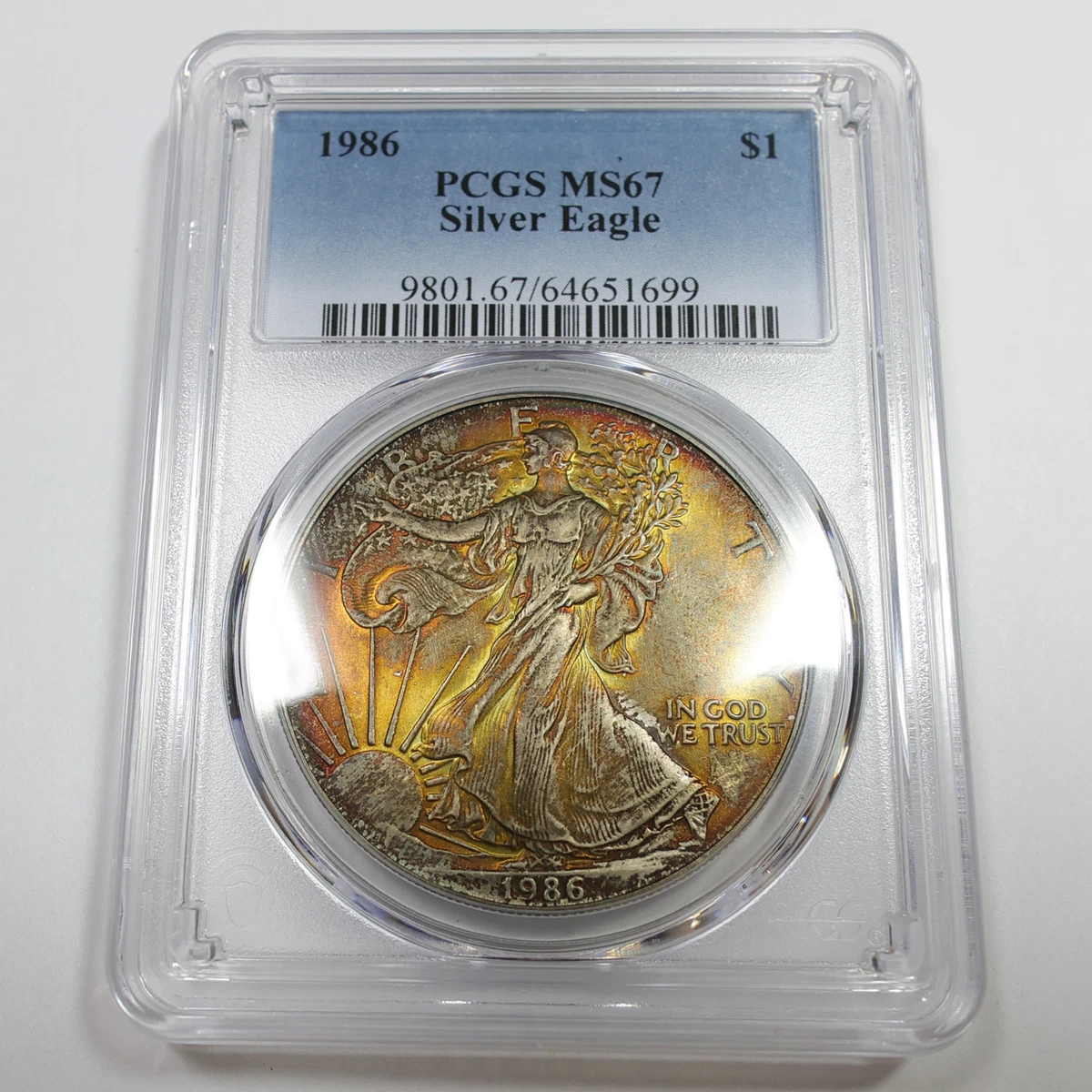 American Eagle MS 67 PCGS Certified Silver Bullion Coins for sale