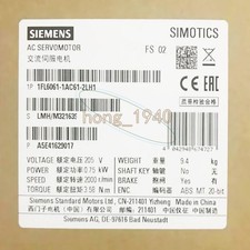 ONE NEW SIEMENS SERVO MOTOR 1FL6061-1AC61-2LH1