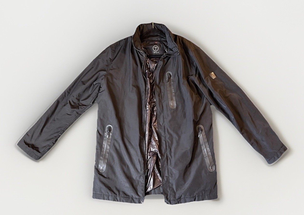 Tumi T-Tech Mens S Packable Hooded Jacket Black Softshell Windbreaker Travel