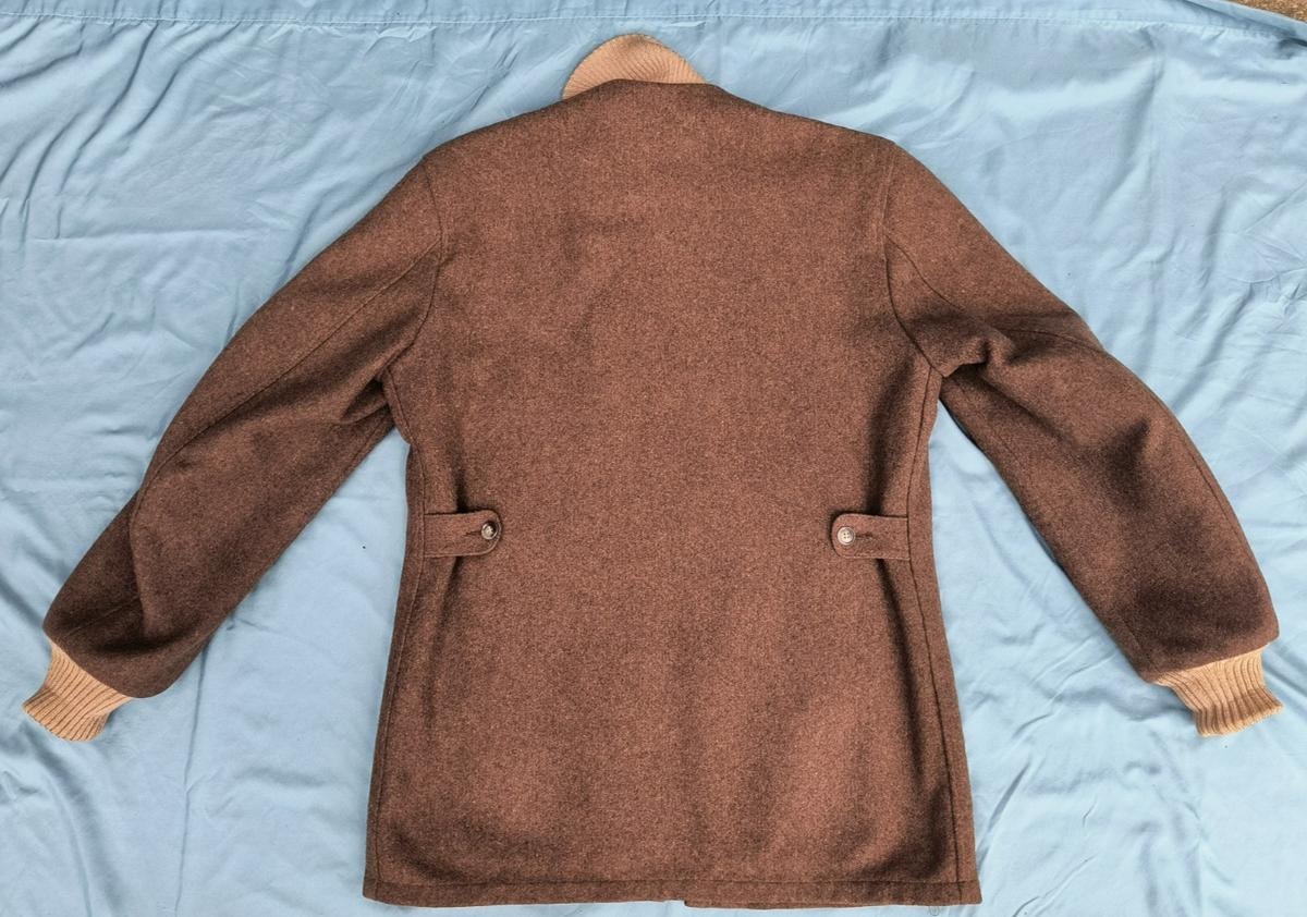 Vintage Lakeland Clicker Wool Coat Jacket 40L Car Coat Cruiser