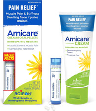Arnicare Cream and Arnica 30C Value Pack for Pain Relief, Muscle Soreness, and S