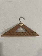Woodlore Tie Belt Rack Hanger 40 Peg Cedar Wood Brass