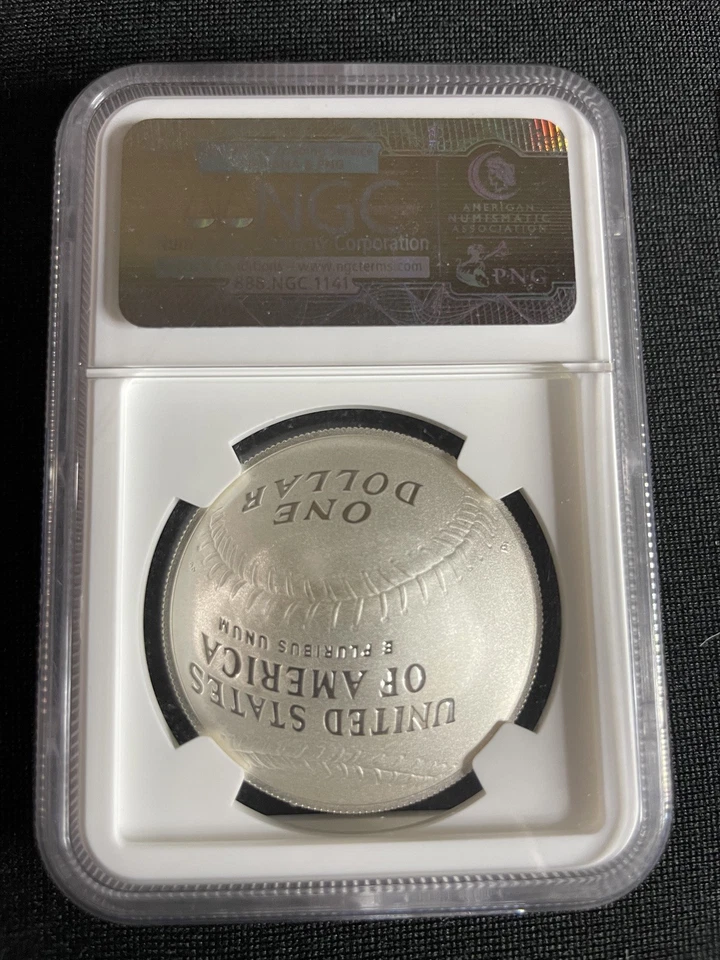 PF70 UCAM 2014-P Baseball HOF Cal Ripken, Jr Authorized Commem Silver $1 FR NGC  - Image 2 of 4