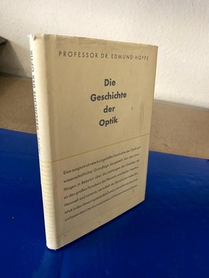 Geschichte der Optik. Hoppe, Prof. Dr. Edmund: