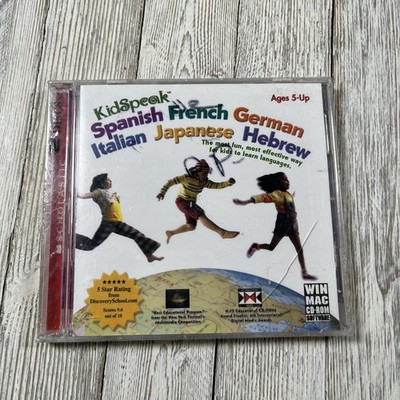 Scholastic KidSpeak Spanish French German Italian Japanese Hebrew CD-ROM Ages 5+