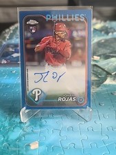 2024 Topps Chrome Logofractor Edition Johan Rojas Blue Auto /150 #RCA-JRO