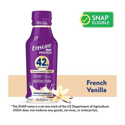 Ensure Max High Protein Shake 14 fl oz Bottle French Vanilla