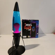 NASA Space Rocket Lava Ooze Lamp Fun Express Blue & Red